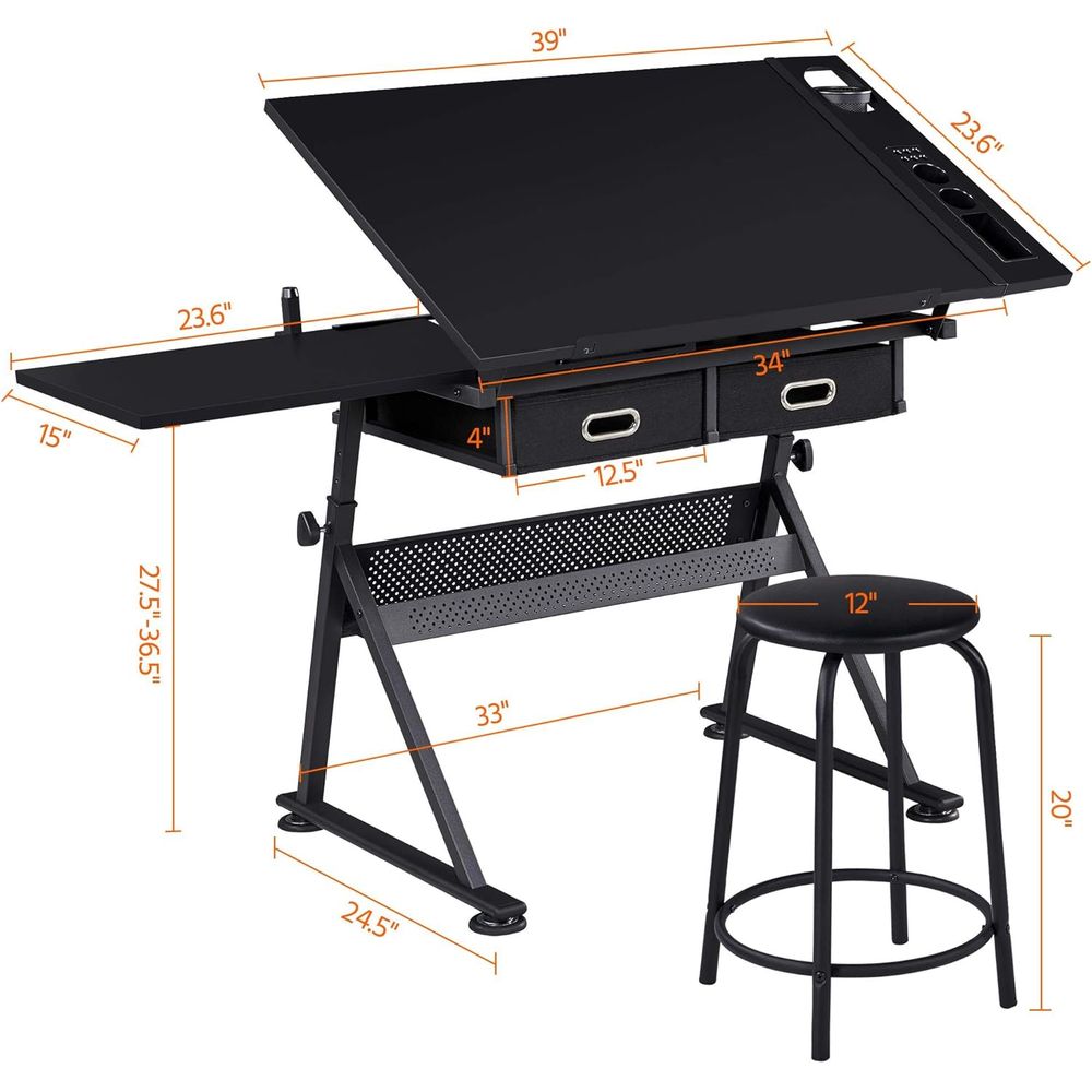 Drafting Table for Artists, He - Art & Craft Jojo avaliação e preço