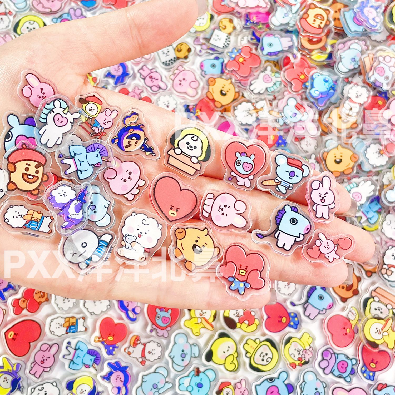 100pcs BT21 BTS single-layer 2 - Art Craft Store avaliação e preço