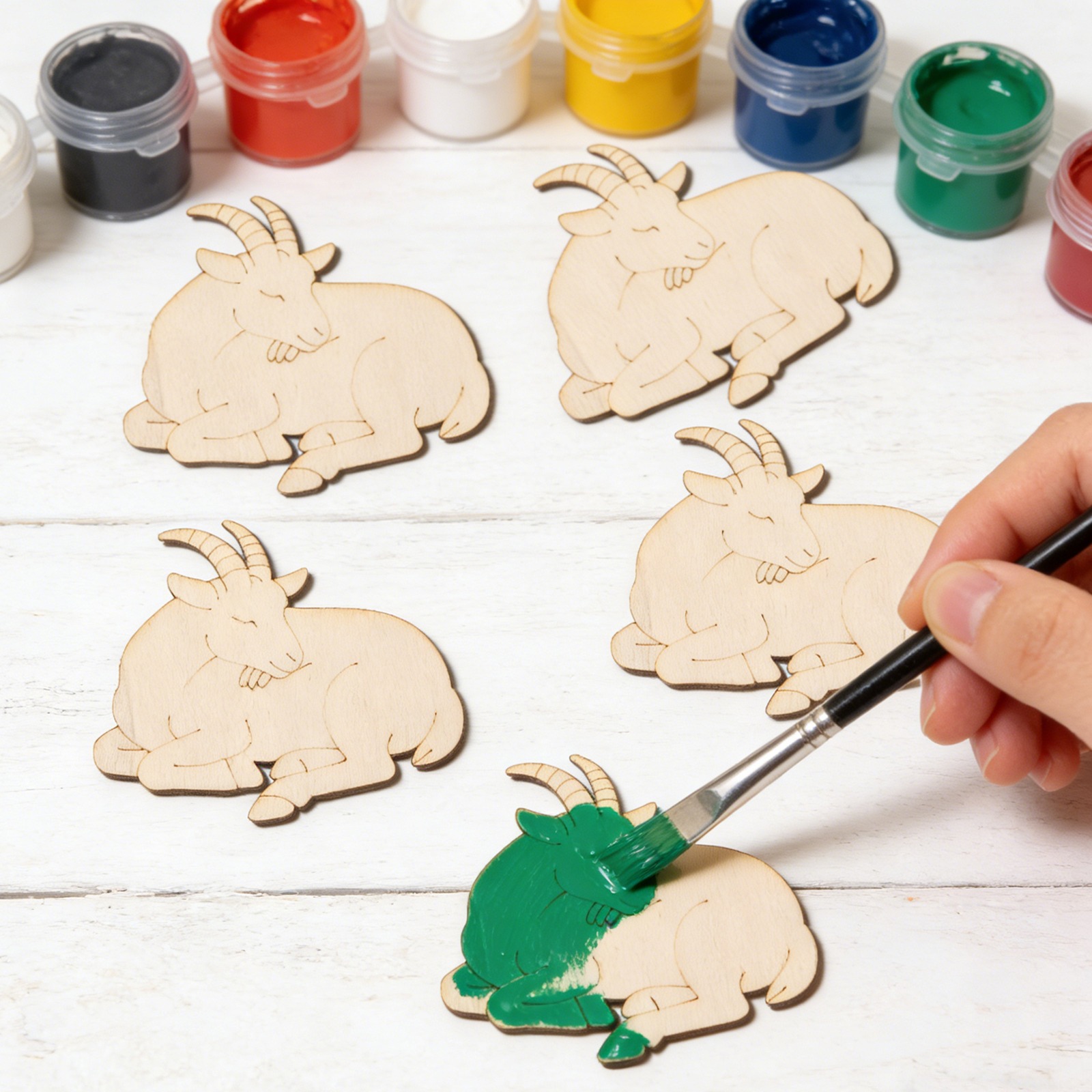 10pcs/set Unfinished Wood Shee - Art & Craft Jojo avaliação e preço