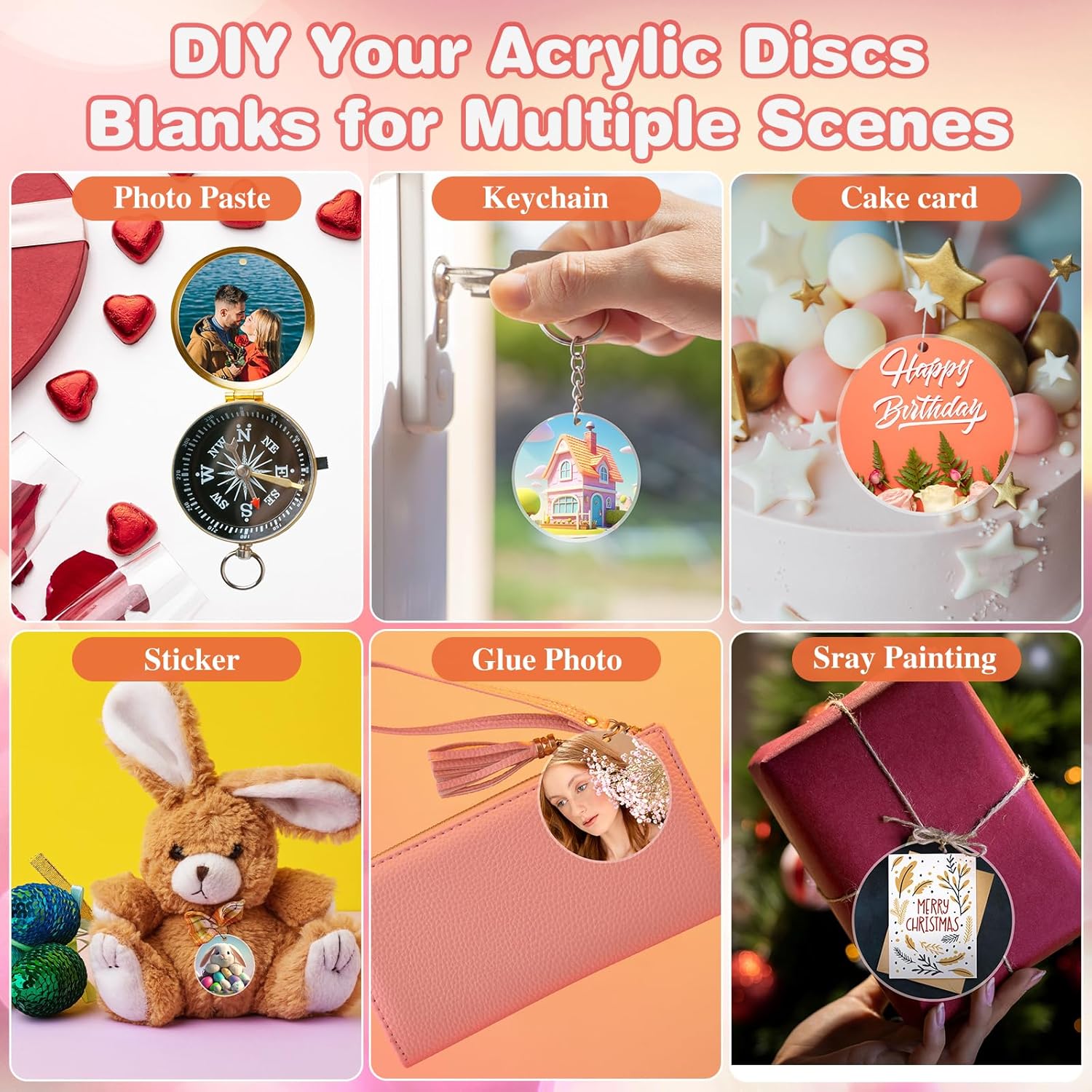 30 Pcs Clear Acrylic Circles 2 - Art Craft Gifts avaliação e preço