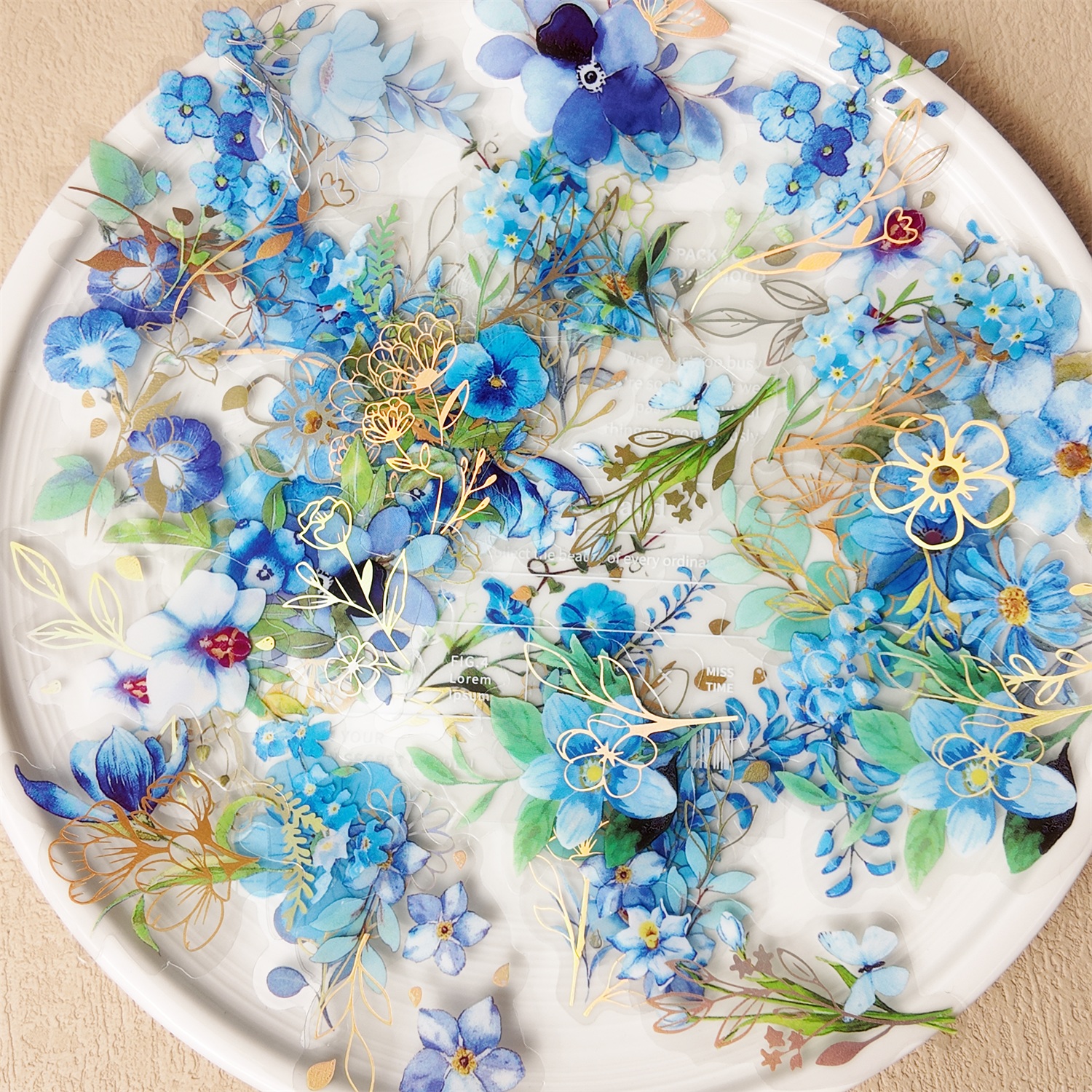 40Pcs PET Plant Flower Sticker - Art Craft Journal avaliação e preço
