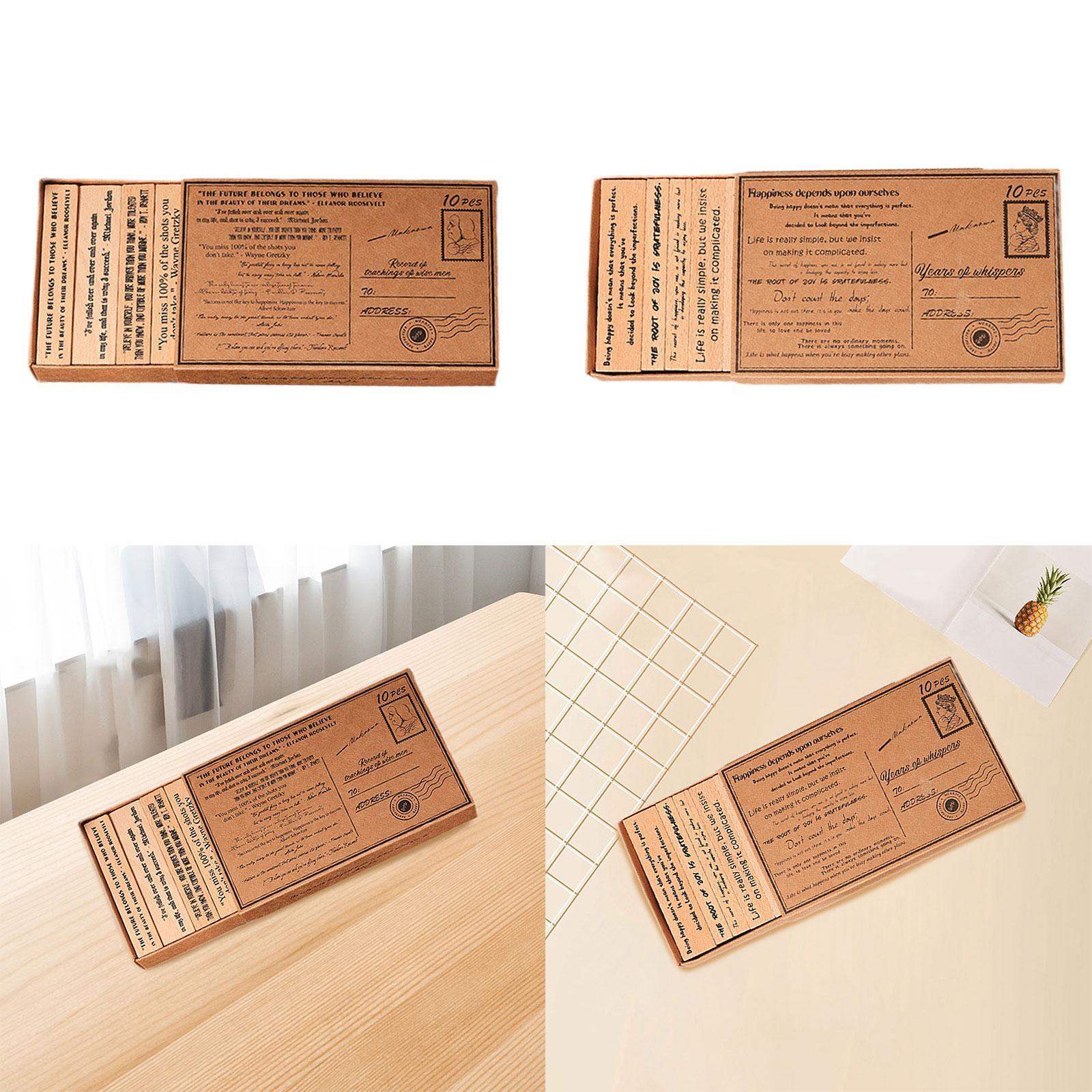 Wooden Stamp Set Handcraft Dec - Art Craft Quotes avaliação e preço