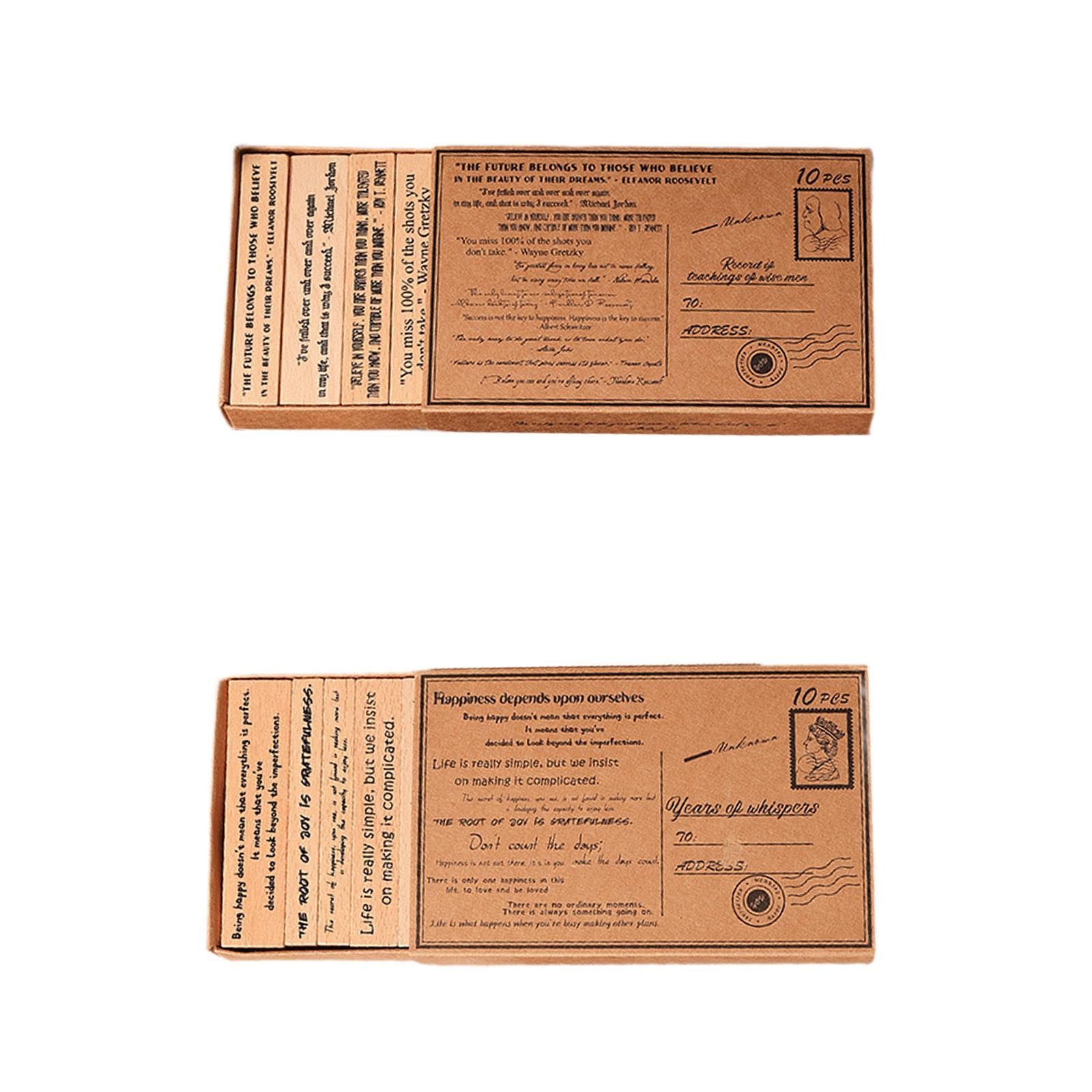 Wooden Stamp Set Handcraft Dec - Art Craft Quotes avaliação e preço