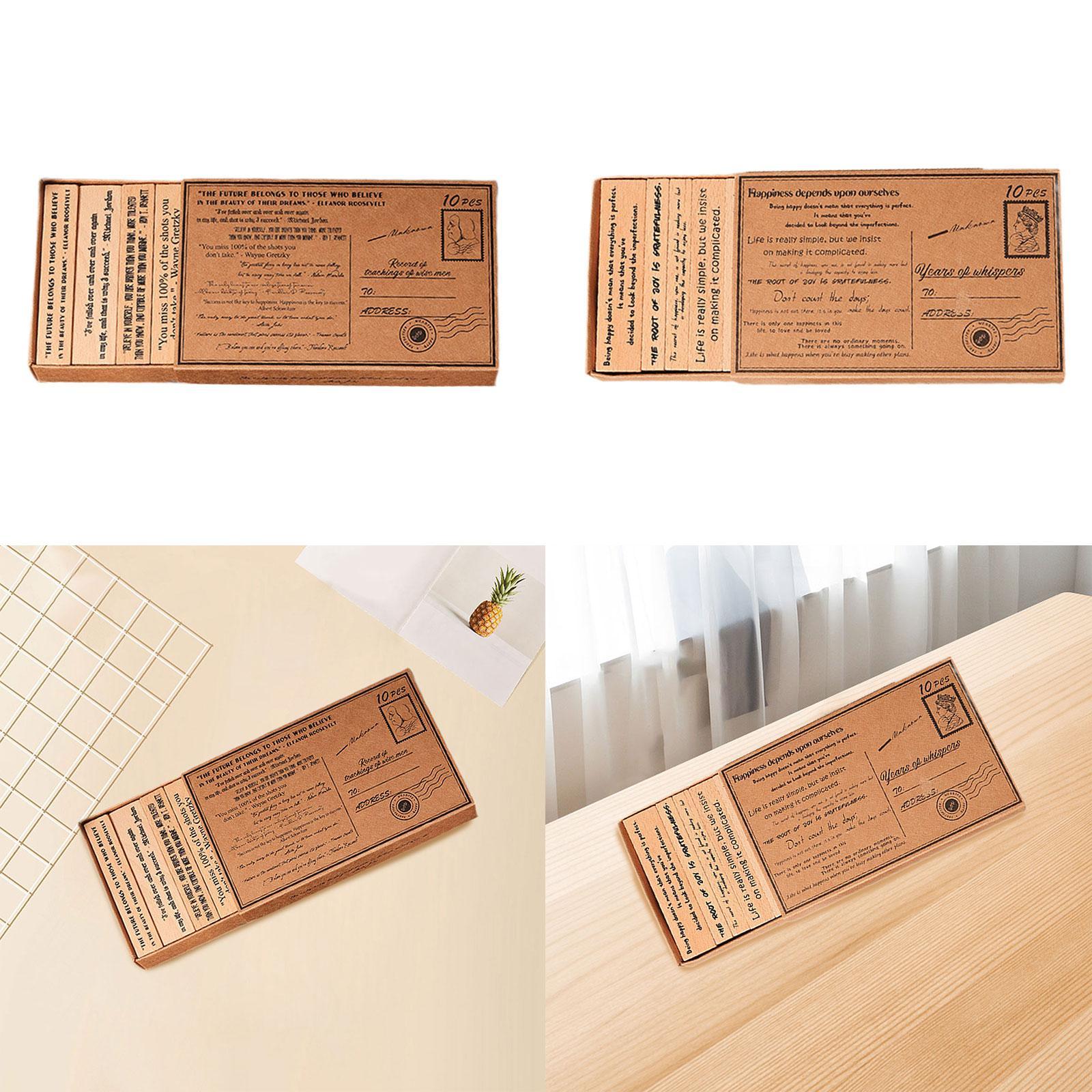 Wooden Stamp Set Handcraft Dec - Art Craft Quotes avaliação e preço