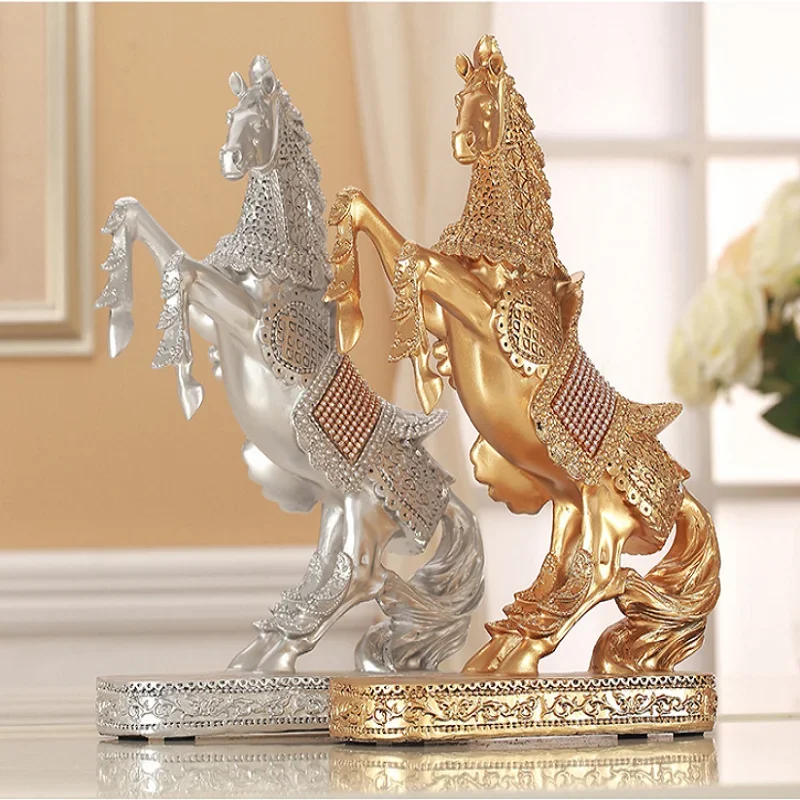 Horse Resin Sculpture Model Ho - Art Craft Bar avaliação e preço