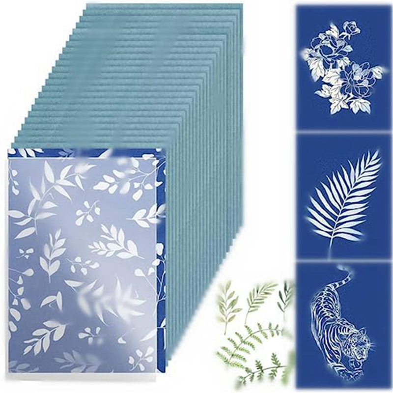 60 Sheets Cyanotype Paper, Sun - Art Craft Kits For Adults avaliação e preço