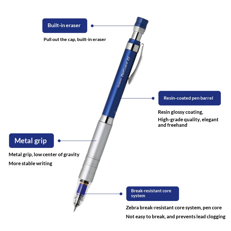 Japanese ZEBRA DelGuard MA86 M - Colored Pencil Professional avaliação e preço