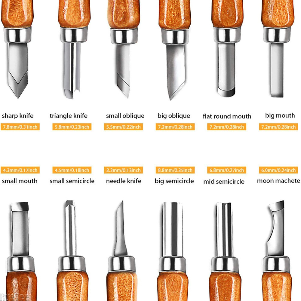 12Pcs SK2 Woodworking Carving  - Art Craft Bag avaliação e preço