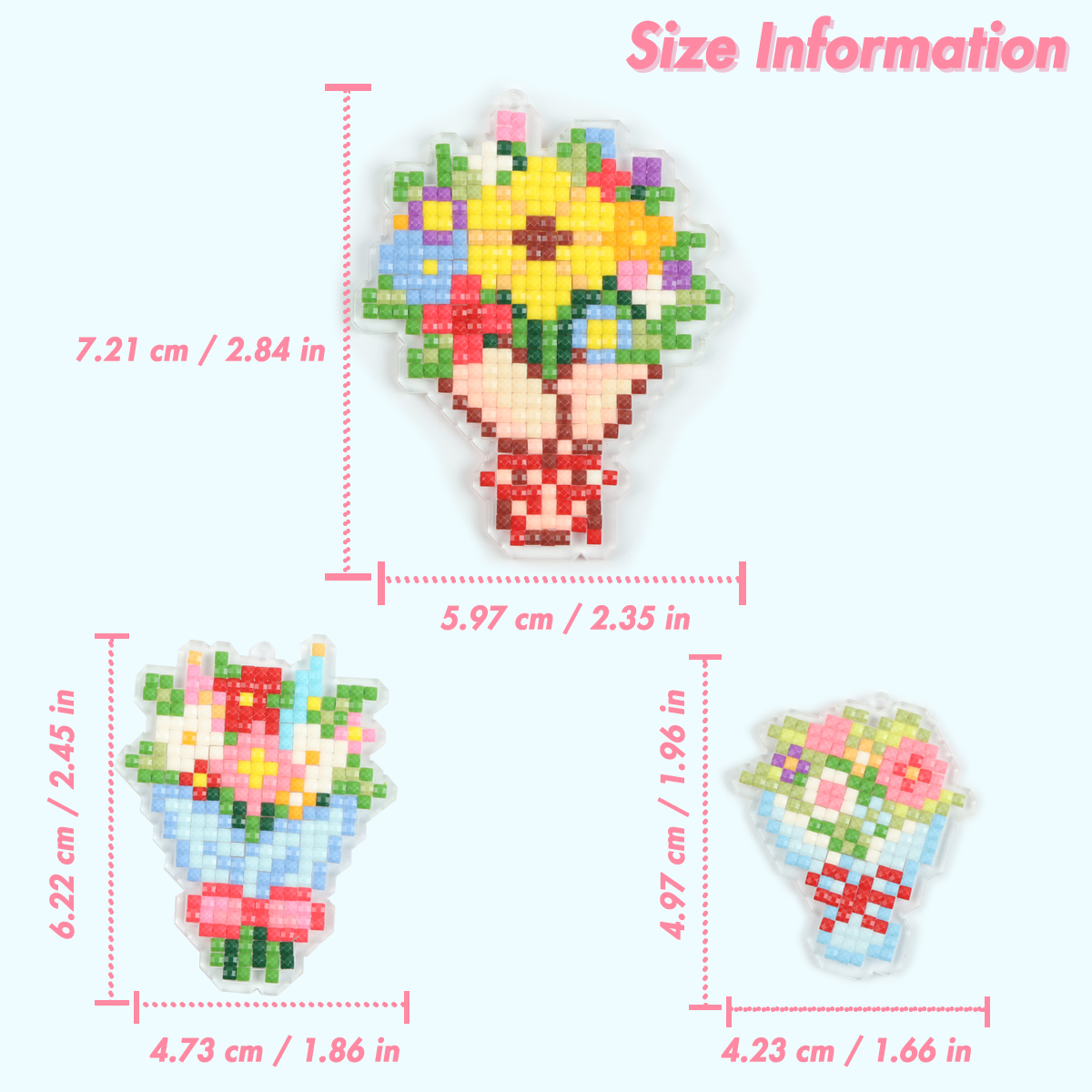 FOREVER YOUNG 3PCS Bouquet Acr - Art Craft Kits For Adults avaliação e preço