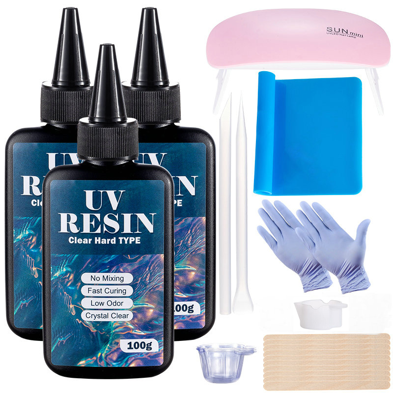 100g/250g Clear UV Resin Hard  - Art Craft Glue avaliação e preço