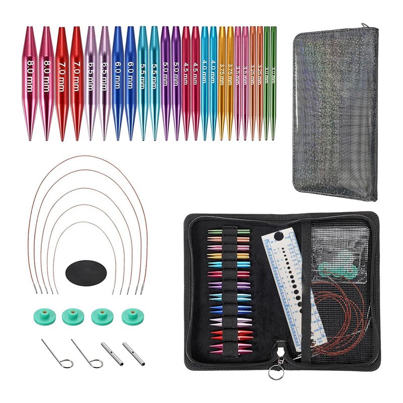 Short Interchangeable Knitting - Knitting Needle Circular avaliação e preço