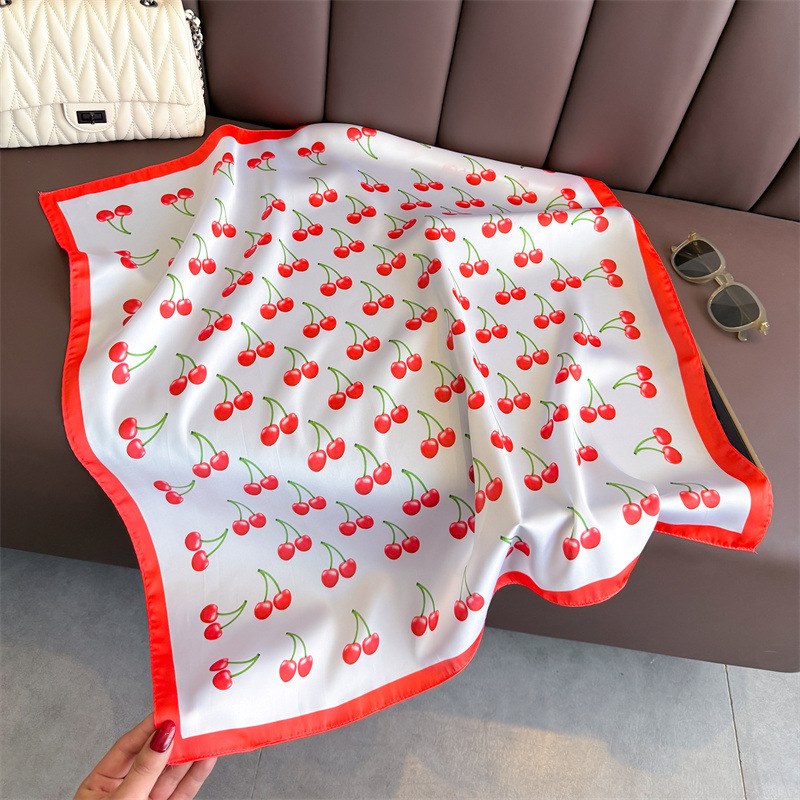 Luxury Square Satin Scarf Wome - Art Craft Bag avaliação e preço