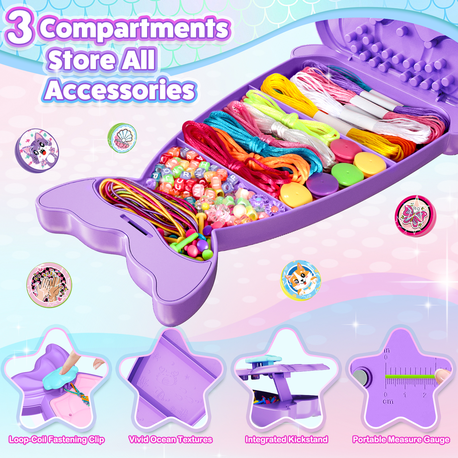 Friendship Bracelet Making Kit - Art Craft Ideas For Kids avaliação e preço